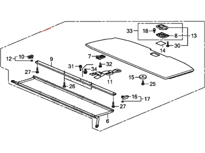 Honda 84521-SZA-A02ZA Lid, Crgo Floor*NH167L*