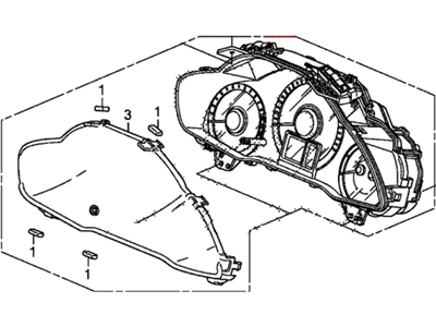 Honda 78100-SZA-A92 Meter, Combination