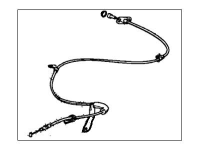 Honda 47510-TP6-A02 Wire, Passenger Side Parking Brake