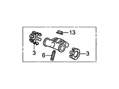 Acura 14624-R40-A01 Arm Assembly, Exhaust Rocker