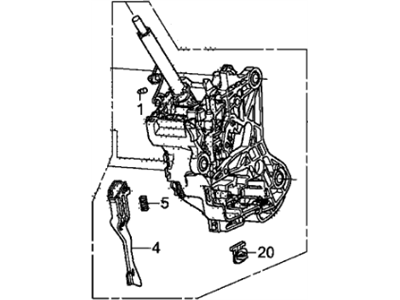 Honda 54200-TK8-A82 Bracket Set, Base