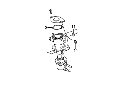 Honda 16500-PJ0-671 Valve Assembly, Fast Idle