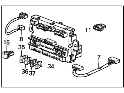 Honda 38200-SE0-A21 Box Assembly, Fuse