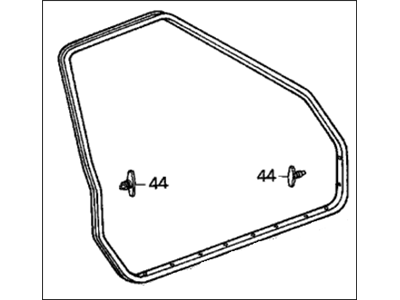 Honda 72350-SE3-013 Weatherstrip, L. FR. Door