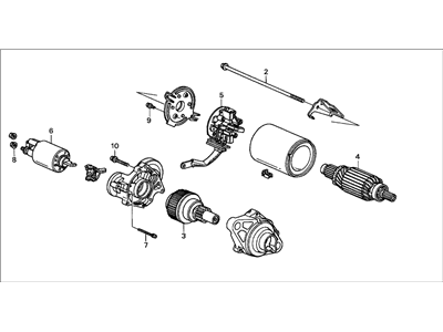 Acura 31200-P8A-A01 Starter Motor Assembly (Sm-44201) (Mitsuba)