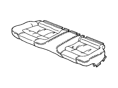 Honda 82131-S82-A23ZA Cover, Rear Seat Cushion Trim (Classy Gray)