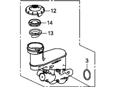 Honda 46101-T2A-305 Master Cylinder Set (Coo)