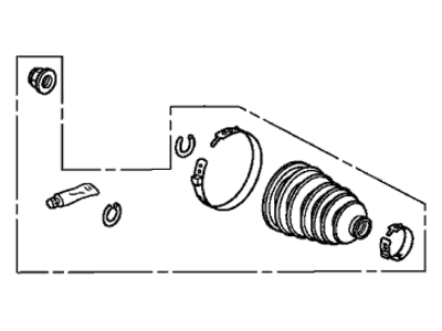 Acura 44018-T2B-A00 Boot Set, Outboard