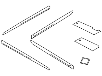 Honda 08P05-TK6-1H0 Body Side Molding (Polished Metal Metallic-exterior) (POLISHED METAL METALLIC)