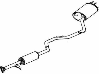 Honda 18307-T3Z-A11 Muffler, Exhuast