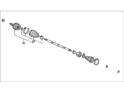 Honda 44010-S10-A60 Driveshaft Set, Passenger Side