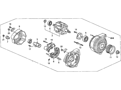 Honda 31100-P8F-A02 Alternator Assembly (Clg46) (Denso)