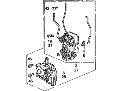 Honda 72110-S0X-A11 Lock Assembly, Right Front Door Power