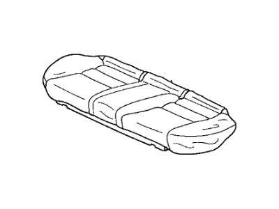 Honda 82131-TA6-A71ZA Cover, Rear Seat Cushion Trim (Graphite Black) (Leather)