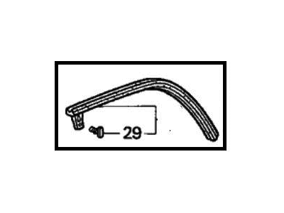 Honda 72825-SR4-014 Sub-Seal, R. RR. Door