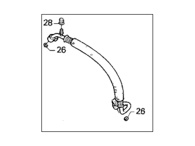 Honda 80315-SR1-A11 Hose, Discharge (Parker)