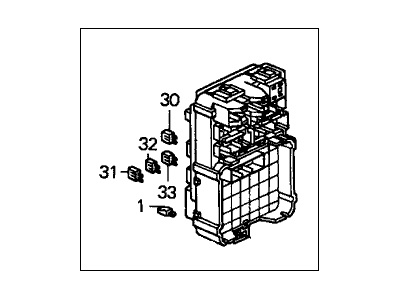 Honda 38210-S9V-A01 Box Assembly, Passenger Fuse