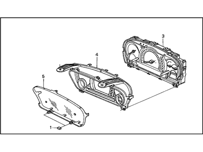 Honda 78100-S9V-A31 Meter Assembly, Combination