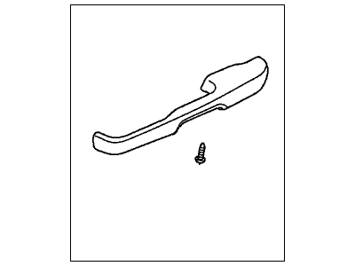 Honda 83783-S9V-A01ZD Armrest Assembly, Left Rear Door (Green)