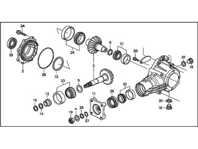 Honda 29000-RDK-000 Transfer Assembly