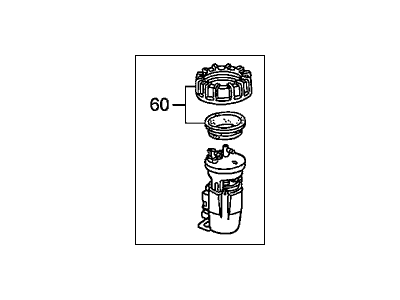 Honda 17045-S3V-A00 Module Assembly, Fuel Pump