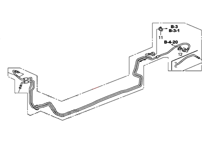 Honda 16050-TA6-A10 Pipe Assembly, Fuel