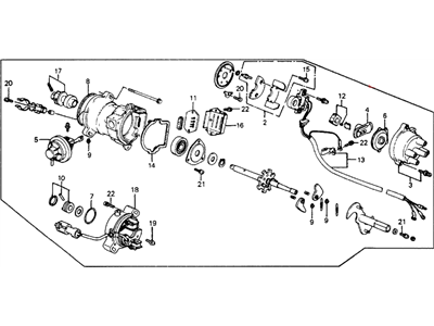 Honda 30105-PE7-664 Distributor Assembly