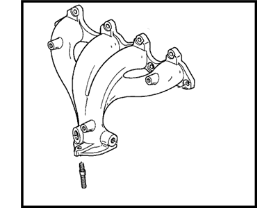 Honda 18000-P0B-A00 Manifold Assembly, Exhuast