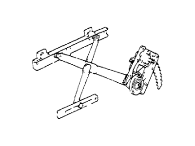 Honda 75320-SA6-013 Regulator, Left Front Door