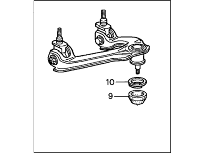 Honda 51460-SV4-000 Arm Assembly, Left Front (Upper)