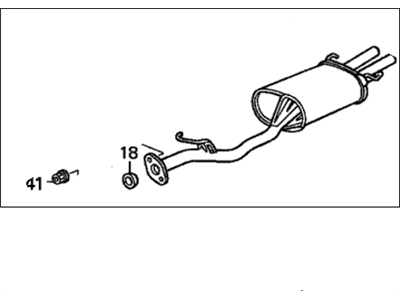 Honda 18030-SV1-506 Muffler Set, Exhaust