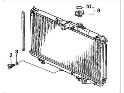 Honda 19010-P0A-004 Radiator (Toyo)