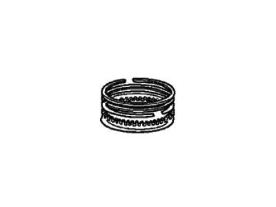 Honda 13011-5N7-004 Ring Set, Piston (Std) (Riken)
