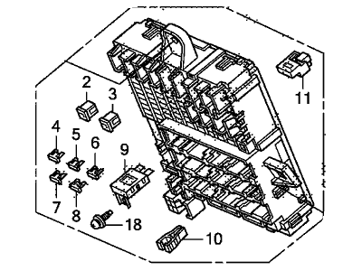 Honda 38200-TM8-A21 Box Assembly, Fuse