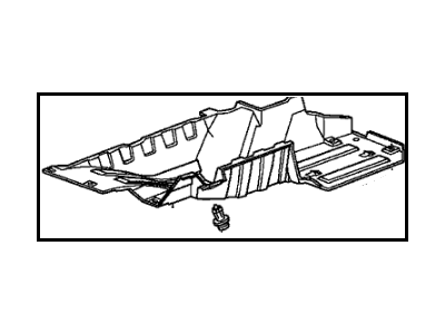 Honda 74603-SWA-A00 Cover, R. Middle Floor (Lower)