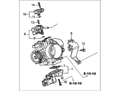 Honda 06160-PPA-A12 Kit Throttle Body