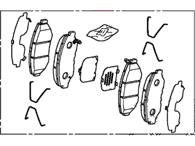 Honda 45022-TR7-A01 Pad Set, Front