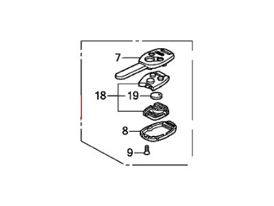 Honda 35118-TE0-A30 Key, Immobilizer & Transmitter (Blank)