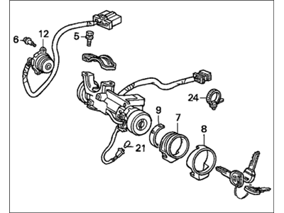 Honda 35100-SM5-A22 Lock Assy., Steering