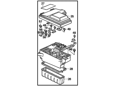 Honda 38250-SM5-A12 Box Assembly, Relay