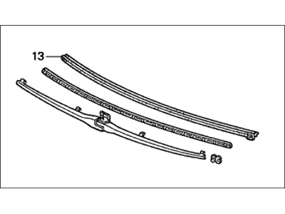 Honda 76730-SF1-003 Blade, Rear Windshield Wiper