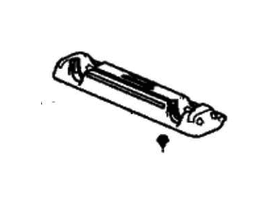 Honda 83308-THR-A11ZB Garnish, FR. Second Center Seat Striker *NH900L* (DEEP BLACK)