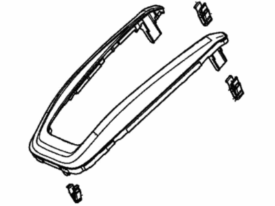 Honda 54710-TMJ-T51ZA Garnish Complete (High Gloss Silver)