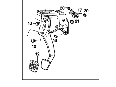 Acura 46910-SDP-A01 Pedal, Clutch