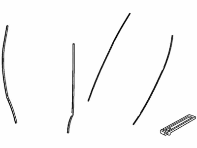 Honda 08P20-TBA-130 Door Edge Guards-Exterior color:White Orchid Pearl