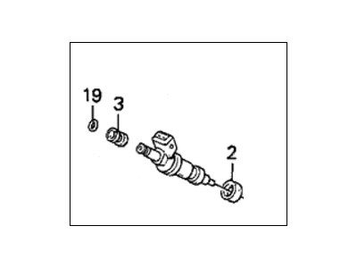 Honda 06164-PJ0-L00 Injector Set, Fuel