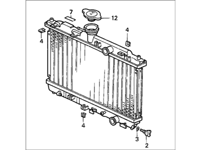 Honda 19010-PM4-004 Radiator (Toyo)