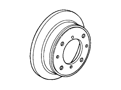 Acura 42510-SE0-010 Disk, Rear Brake