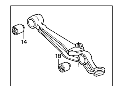 Honda 51365-SS0-000 Arm, Left Front (Lower)