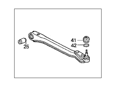 Honda 52365-SS0-A01 Arm B Assembly, Left Rear (Lower)